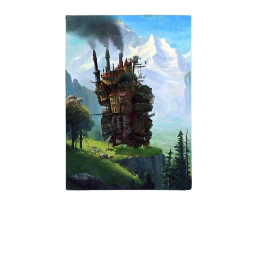 Classic Howl Moving Castle Canvas Art and Wall Art Poster Picture Print Modern Family bedroom Decor removebg preview 8 - Howl's Moving Castle Shop