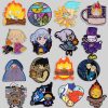 High Quality Cute Anime Badge Howls Moving Castle Enamel Pin Men and Women Backpack Pin Brooch 1 - Howl's Moving Castle Shop