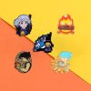 High Quality Cute Anime Badge Howls Moving Castle Enamel Pin Men and Women Backpack Pin Brooch 2 - Howl's Moving Castle Shop