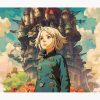 Howl Moving Castle Tapestry Official kaliuchisshop Merch