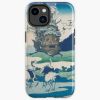 Howl'S Castle And Japanese Woodblock Mashup Poster Iphone Case Official Howls Moving Castle Merch