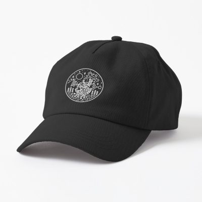 Howl'S Moving Castle - White Outline Cap Official Howls Moving Castle Merch