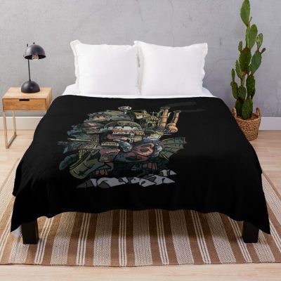 Howl'S Moving Castle Throw Blanket Official kaliuchisshop Merch