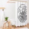 Howl'S Moving Castle - Black Outline Shower Curtain Official kaliuchisshop Merch