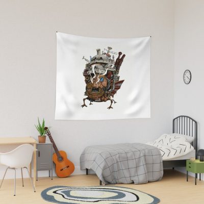 Howl'S Moving Castle Yacht Tapestry Official kaliuchisshop Merch