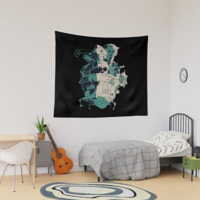 Howls Moving Castle Tapestry Official kaliuchisshop Merch