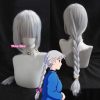 80cm Long Sophie Hatter Silvery White Long Braided Cosplay Wig Howl s Moving Castle Sufi Cosplay - Howl's Moving Castle Shop