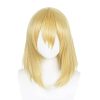 Anime Howl s Moving Castle Wizard Howl Cosplay Short Blonde Yellow Wig With Howl Earrings Necklace - Howl's Moving Castle Shop