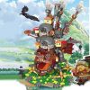 Buildmoc Anime Cartoon Howl s Moving Castle MOC Set Model Building Blocks Kits Toys for Children 3 - Howl's Moving Castle Shop