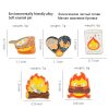 Calcifer Enamel Pin Custom Fire Elf Japanese Anime Brooches Anime Brooch Lapel Badge Cartoon Jewelry Gift 2 - Howl's Moving Castle Shop