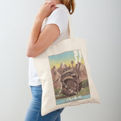 Vintage Howl_S Moving Castle Tote Bag Official Haikyuu Merch