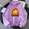 Anime Howl s Moving Castle Hoodies Cute Calcifer Hanging on Wood Winter Women Hoodie Spring Autumn 10.jpg 640x640 10 - Howl's Moving Castle Shop